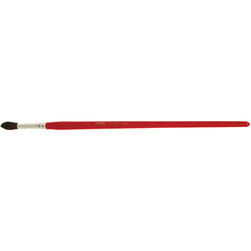 Round Marking Paint Brush, 9/32" Brush Width, Camel Hair, Wood Handle Cam Industrial