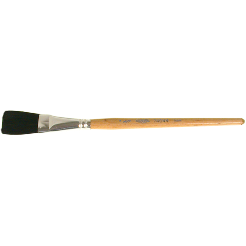 Pinceau une passe, Largeur de la brosse de 3/4", Soie de bœuf, Manche &agrave; Bois Cam Industrial