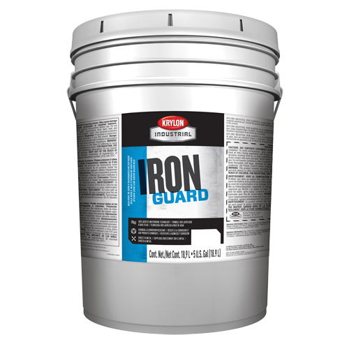 Industrial Iron Guard&reg; Water-Based Enamel, 5 gal., Pail, White Cam Industrial