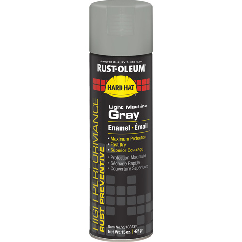 V2100 System Enamel Spray Paint, Light Machine Gray, Gloss, 15 oz., Aerosol Can Cam Industrial