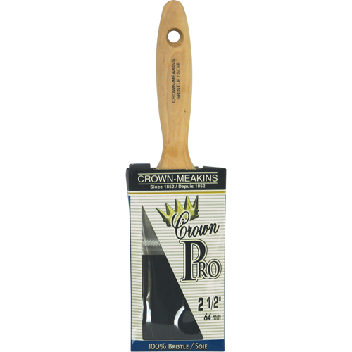 Pinceau &agrave; soies angulaires Crown Pro, Soies, Manche Bois, Largeur de 2-1/2" Cam Industrial