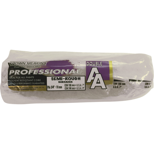 Professional AA Synthetic Paint Roller Cover, 19 mm (3/4") Nap, 240 mm (9-1/2") L Cam Industrial