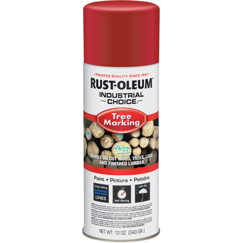 Peinture pour le marquage des arbres Industrial Choice T1600, Rouge, 16 oz Cam Industrial