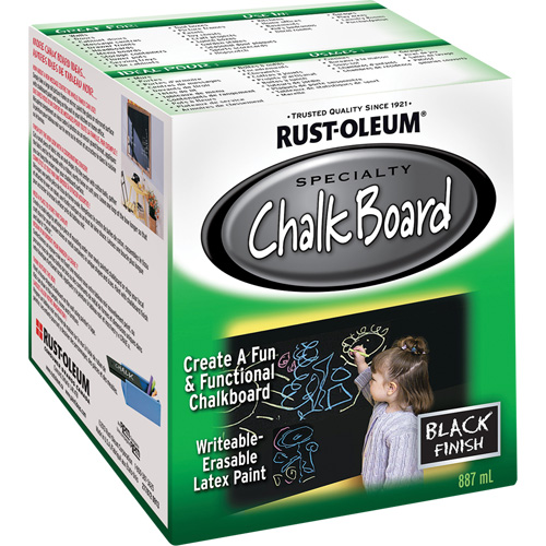 Chalk Board Paint, 877 ml, Can, Black Cam Industrial