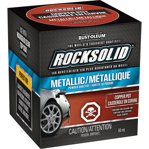 Additifs de poudre m&eacute;tallique RockSolid, 60 ml, Bouteille, Casserole en cuivre Cam Industrial