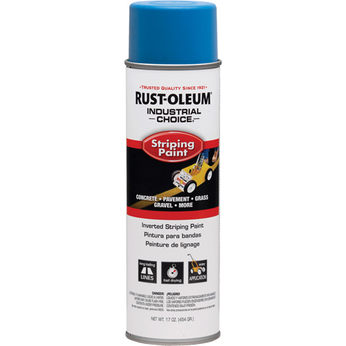 S1600 System Inverted Striping Paint, Blue, Aerosol Can Cam Industrial