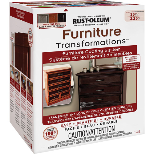 Furniture Transformations&reg; Furniture Coating System, 1.72 L, Kit, Tint Base Cam Industrial