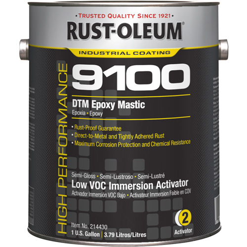 9100 System DTM Epoxy Mastic Immersion 250 VOC Activator, Gallon Cam Industrial