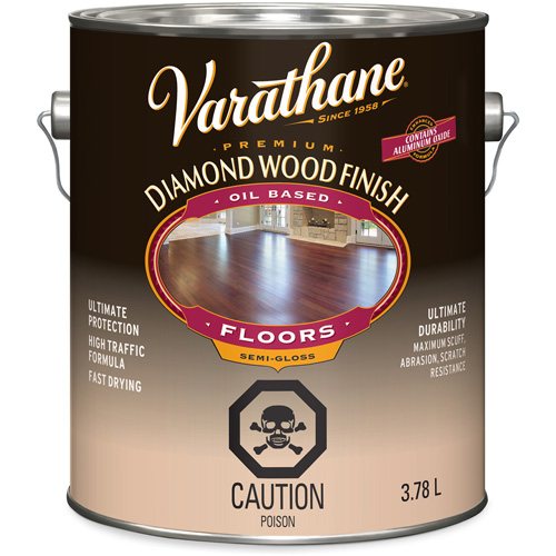 Varathane&reg; Diamond Wood Finish Floors Coating, 3.78 L, Clear, Semi-Gloss Cam Industrial