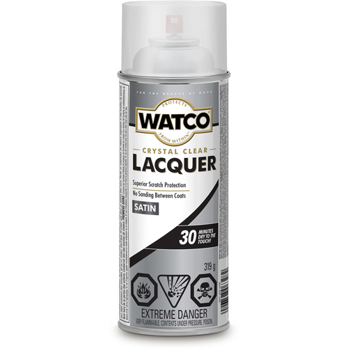 Laque pour bois Watco, 319 g, Transparent, Satin Cam Industrial
