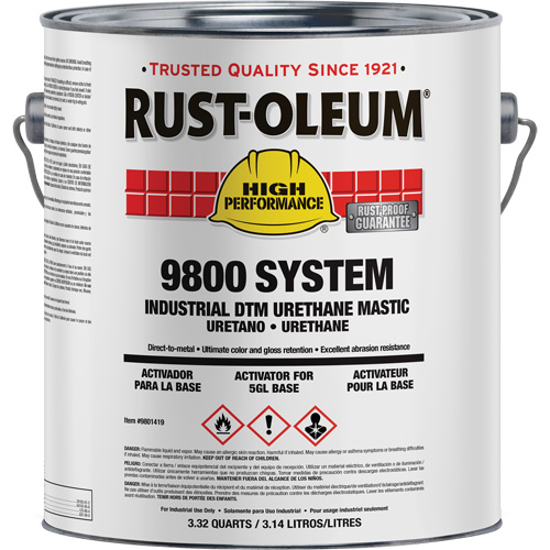 9800 System DTM Urethane Mastic Activator, 1 gal. Cam Industrial