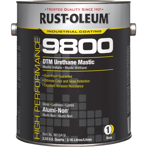 9800 System DTM Urethane Mastic, 1 gal., Alumi-Non, Gloss Cam Industrial