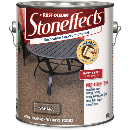 Rev&ecirc;tement de b&eacute;ton d&eacute;coratif Stoneffects, 3,78 L, Textur&eacute;, Beige Cam Industrial