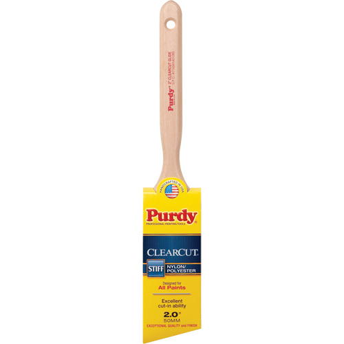 Clearcut&reg; Glide Paint Brush, Poly/Nylon, Wood Handle, 2" Width Cam Industrial