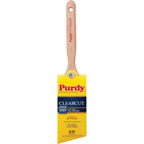Pinceau Clearcut Glide, Poly/nylon, Manche Bois, Largeur de 2-1/2" Cam Industrial