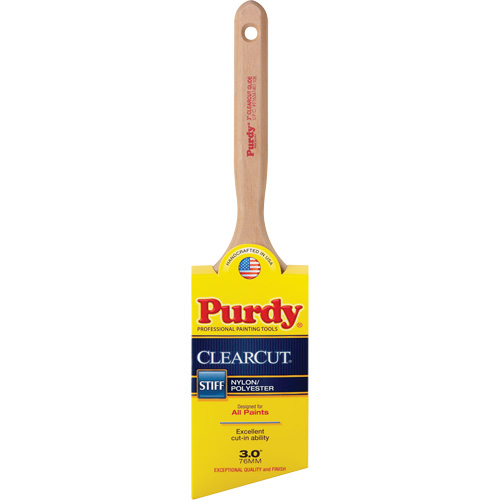 Pinceau Clearcut Glide, Poly/nylon, Manche Bois, Largeur de 3" Cam Industrial