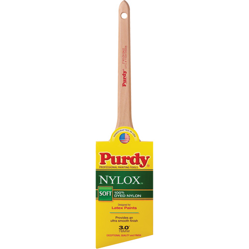 Nylox Dale Paint Brush, Nylon, Wood Handle, 3" Width Cam Industrial