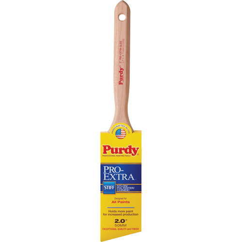 Pro-Extra Glide Paint Brush, Blended Material, Wood Handle, 2" Width Cam Industrial