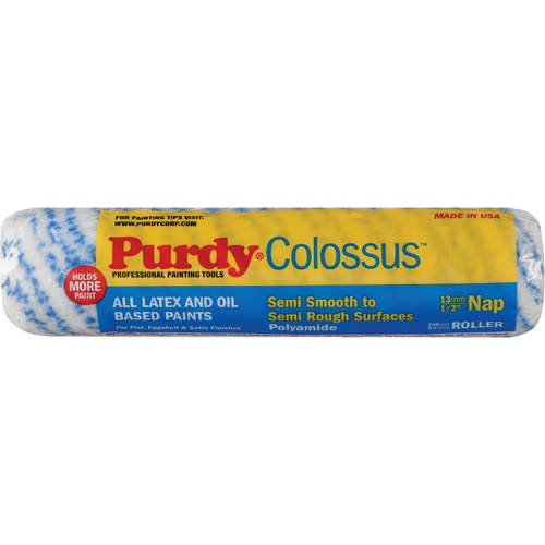 Colossus Roller Cover, 12.7 mm (1/2") Nap, 240 mm (9-1/2") L Cam Industrial