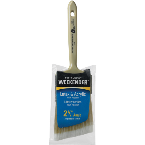 Pinceau &agrave; angle Weekender, Polyester, Manche Plastique, Largeur de 2-1/2" Cam Industrial