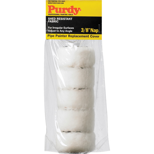 Pipe Painter Roller Refill, 10 mm (3/8") Nap, 177.8 mm (7") L Cam Industrial