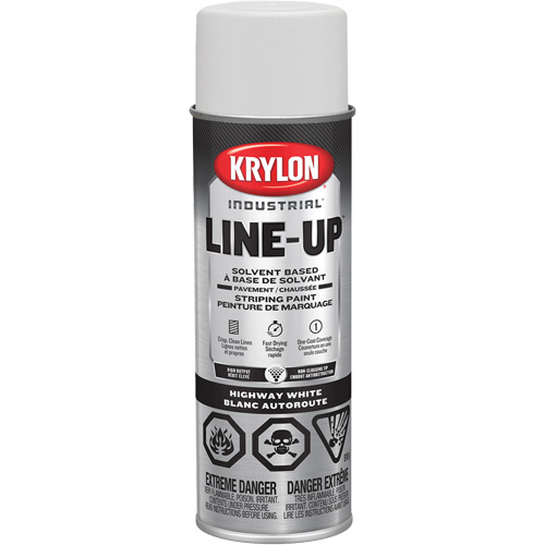 Professional Solvent-Based Marking Paint, White, 18 oz., Aerosol Can Cam Industrial