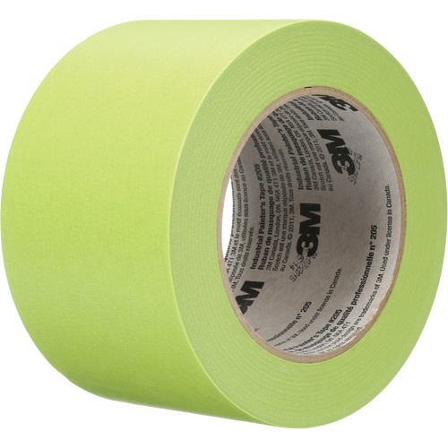 Industrial Painter's Tape 205, 72 mm (2-4/5") x 55 m (180'), Green Cam Industrial