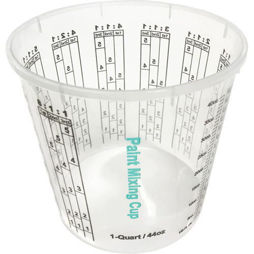Plastic Paint Mixing Cup, 1.25 Litres Cam Industrial