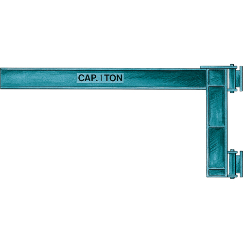 Wall Jibs, I Beam, 4" Flange Width, 1000 lbs. (0.5 tons) Capacity Cam Industrial
