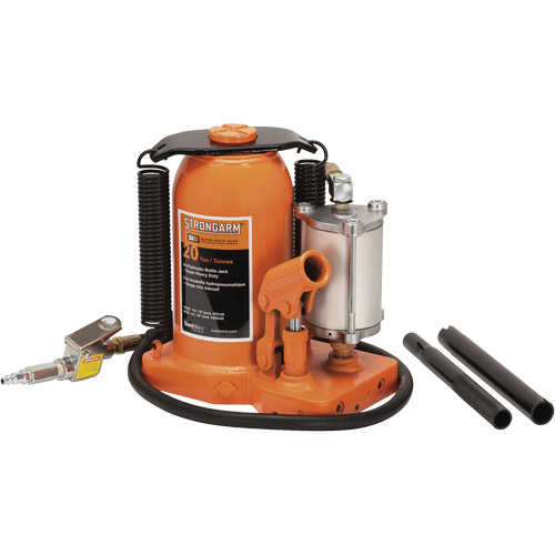 380C Cric-bouteille, 20 tonne(s), Air comprim&eacute;/hydraulique, 20-5/8" Hauteur &eacute;lev&eacute;e Cam Industrial