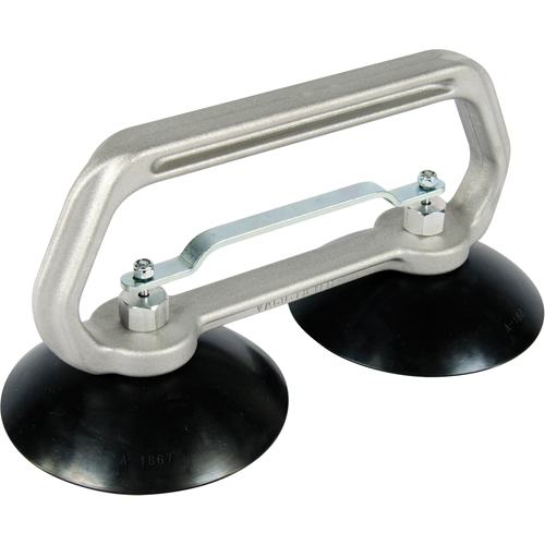 Appareils &agrave; ventouses - Ventouse double industrielle, 75 lb Capacit&eacute;, 5", Barre &agrave; tirer, 10" Longueur de la manche Cam Industrial