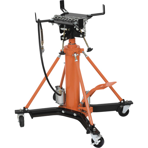 High Lift Air/Hydraulic 2-Stage Transmission Jack, 1 Ton(s) Lifting Capacity Cam Industrial