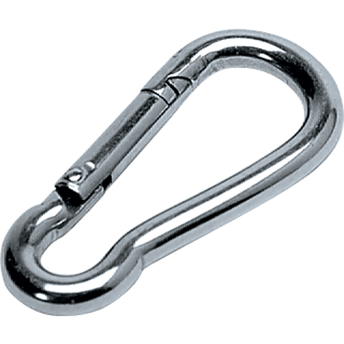 Zinc Plated Snap Hook, 1400 lbs. (0.7 tons) Working Load Limit, 1/2" Size, 11/16" Eye Cam Industrial
