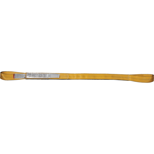 &eacute;lingues de levage en nylon, Pli Simple, Oeillet double, Type 3, 4" la x 3' lo, Limite de charge verticale 6200 lb Cam Industrial