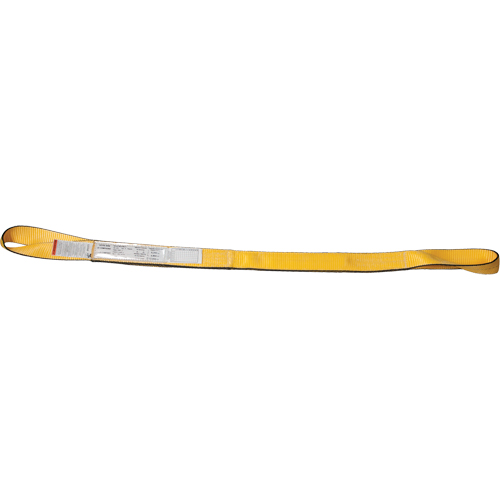 Nylon Slings, Double Ply, Twisted Eye, Type 4, 1" W x 3' L, 3100 lbs. Vertical Load Limit Cam Industrial