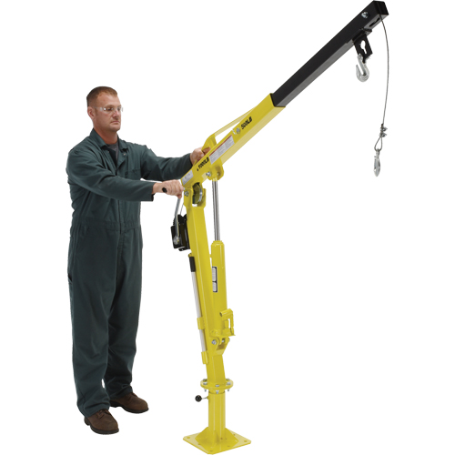 Grue &agrave; fl&egrave;che pour camion actionn&eacute;e par treuil, Capacit&eacute; de 500 lb (0,25 tonne), Limite de 102' Cam Industrial
