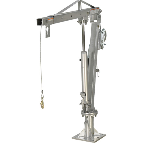 Winch Operated Truck Jib Crane, 1000 lbs. (0.5 tons) Capacity, 97" Max. Clearance Cam Industrial