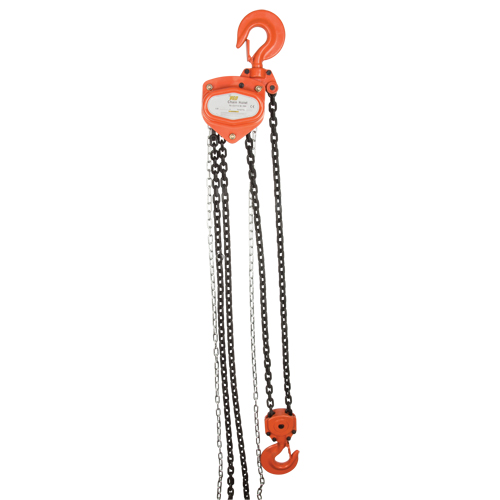 Chain Hoist, 20' Lift, 4000 lbs. (2 tons) Capacity, Alloy Steel Chain Cam Industrial