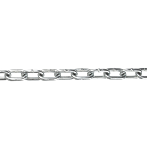 Chaîne &agrave; maillon droit, Acier &agrave; faible teneur en carbone, 1/8" x 350' (106,7 m) l, Calibre 30, Charge d'utilisation 400 lb (0,2 tonne) Cam Industrial