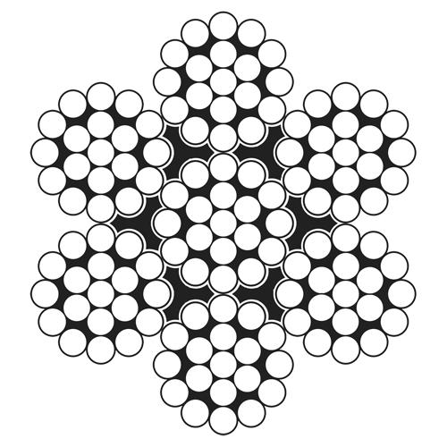 C&acirc;ble m&eacute;tallique, 500' (152,4 m) x 5/32", 2800 lb (1,4 tonne), Galvanis&eacute; Cam Industrial
