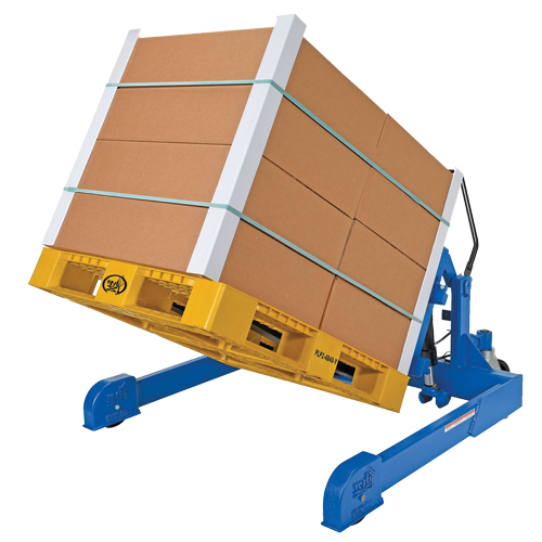 Basculeur ergonomique &agrave; chevauchement, Bascule 90°, Capacit&eacute;e 4000 lb, 72-13/16" lo x 57-1/4" la x 29-1/4" h Cam Industrial