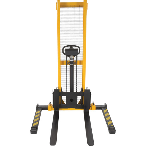Manual Hydraulic Stacker, Hand Pump Operated, 2000 lbs. Capacity, 63" Max Lift Cam Industrial