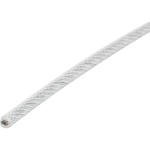 Wire Rope, 1000' (304.8 m) x 1/8", 2000 lbs. (1 tons), Galvanized Cam Industrial