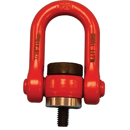 VQ Swivel Hoist Lifting Ring, M12, 18 mm Thread Length, Alloy Steel Cam Industrial