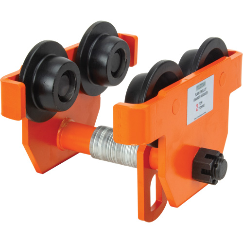 Adjustable Trolley with Safety Plates, 10000 lbs. (5 tons) Cam Industrial
