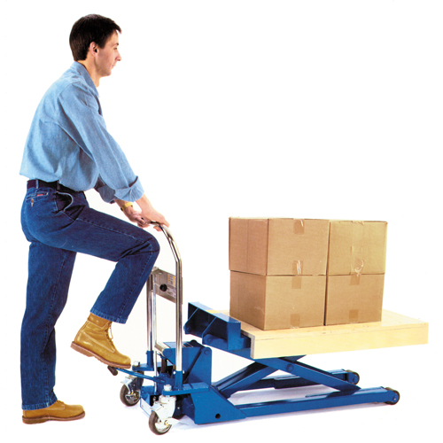 Low Profile Dandy Lift Scissor Lift Table, 37-1/10" L x 19-7/10" W, Steel, 1100 lbs. Capacity Cam Industrial