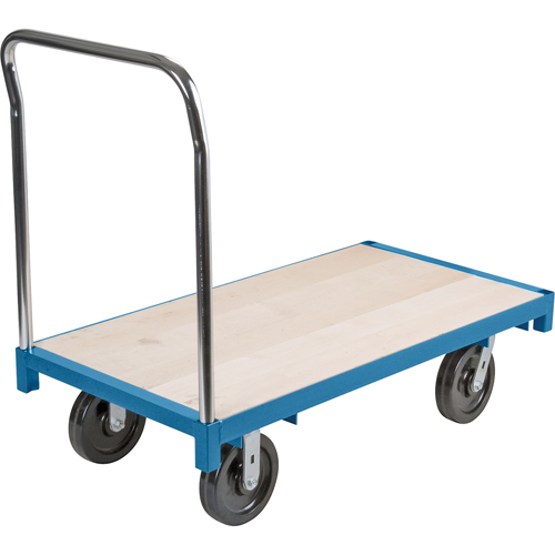 Heavy-Duty Platform Truck, 72" L x 36" W, 2500 lbs. Capacity, Nylon Casters Cam Industrial