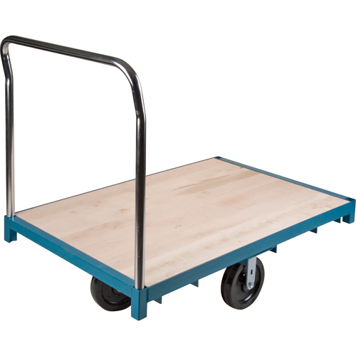 Heavy-Duty Platform Truck, 96" L x 48" W, 2500 lbs. Capacity, Nylon Casters Cam Industrial