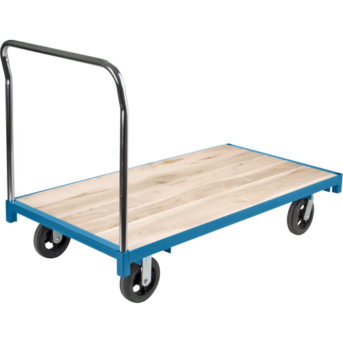 Heavy-Duty Platform Truck, 60" L x 30" W, 2000 lbs. Capacity, Rubber Casters Cam Industrial