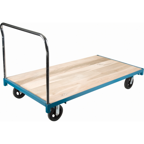 Heavy-Duty Platform Truck, 96" L x 48" W, 2000 lbs. Capacity, Rubber Casters Cam Industrial